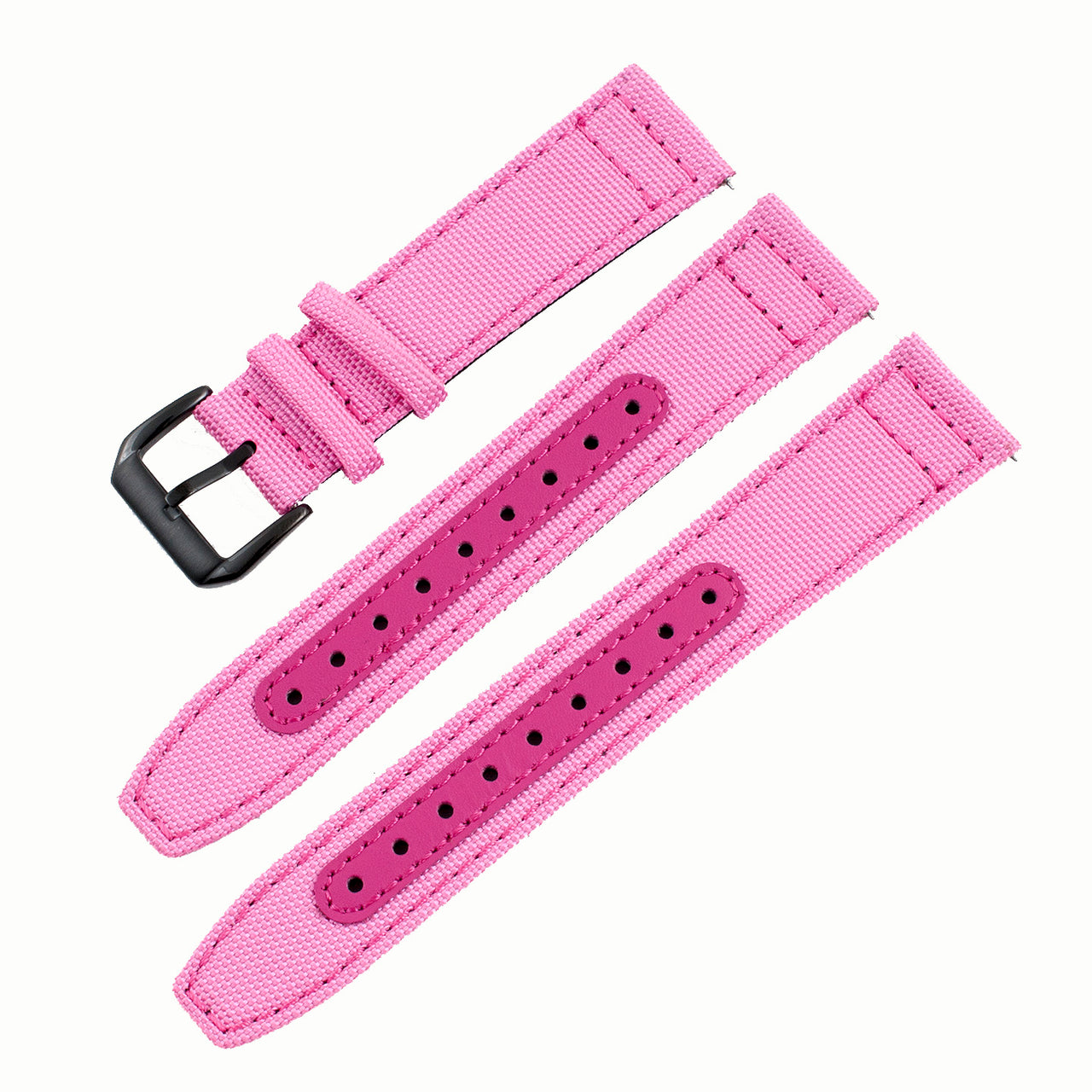 Brodinkee x StrapHabit 2022 Real Men Wear Pink Premium Sailcloth Quick Release Watch Straps