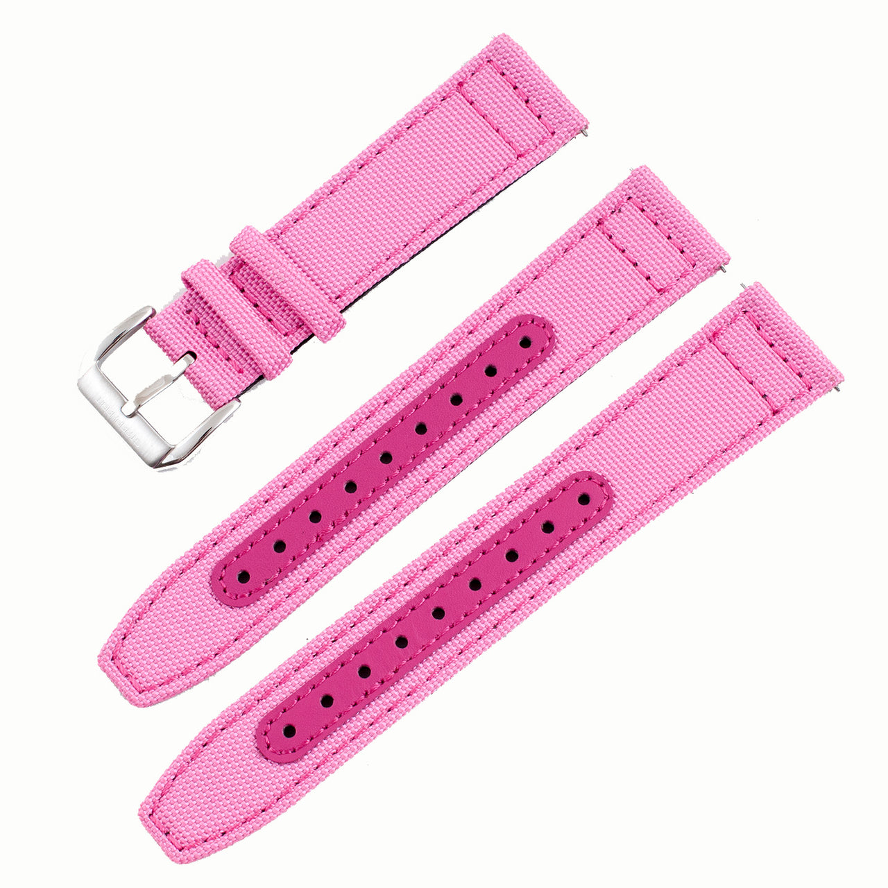 Brodinkee x StrapHabit 2022 Real Men Wear Pink Premium Sailcloth Quick Release Watch Straps