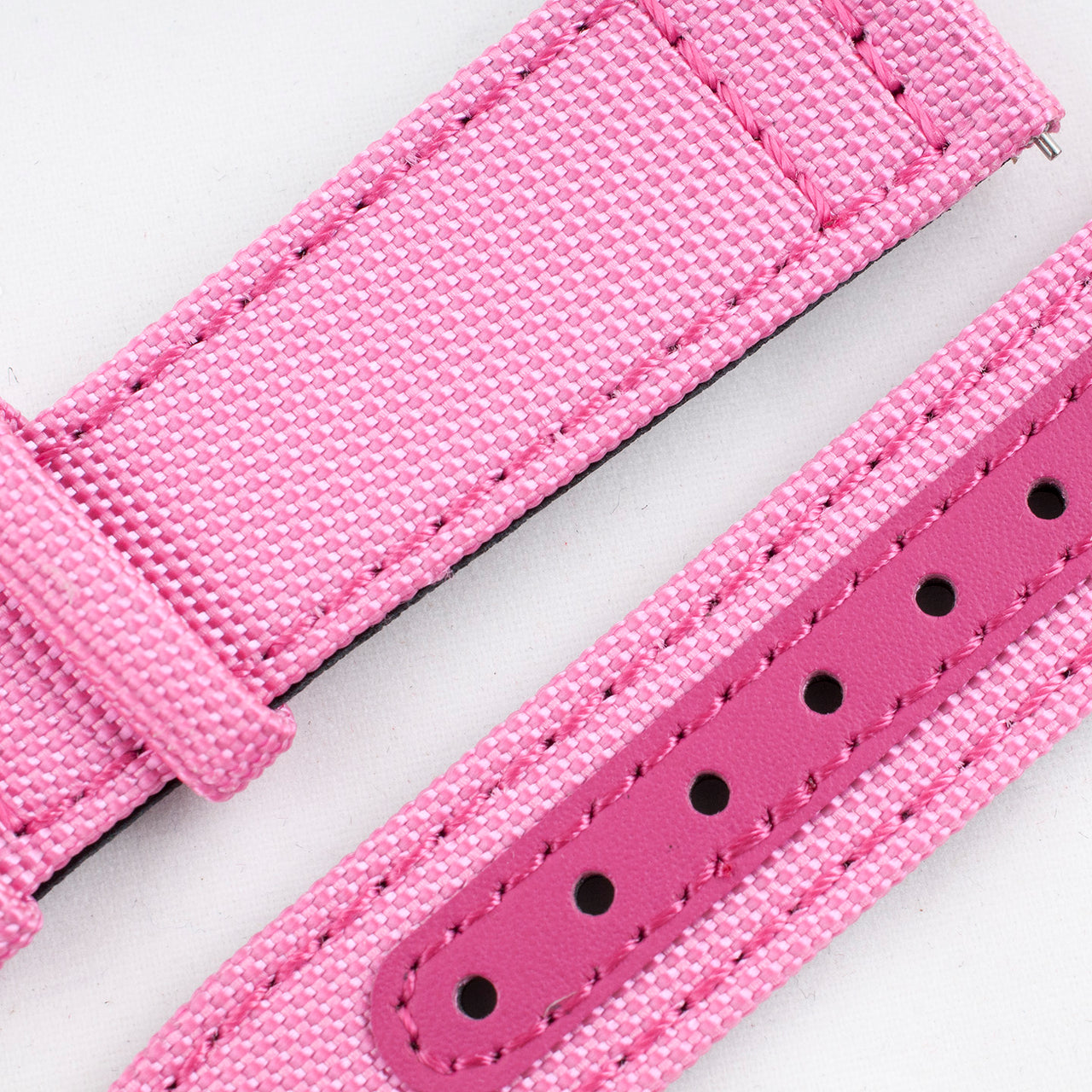 Brodinkee x StrapHabit 2022 Real Men Wear Pink Premium Sailcloth Quick Release Watch Straps