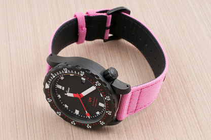 Brodinkee x StrapHabit 2022 Real Men Wear Pink Premium Sailcloth Quick Release Watch Straps