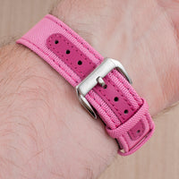 Brodinkee x StrapHabit 2022 Real Men Wear Pink Premium Sailcloth Quick Release Watch Straps