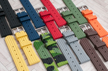 Waffle FKM Rubber Quick Release Watch Straps