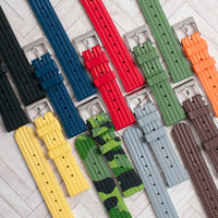 Waffle FKM Rubber Quick Release Watch Straps