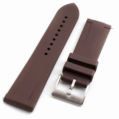 Slim Ridge FKM Rubber Quick Release Watch Straps