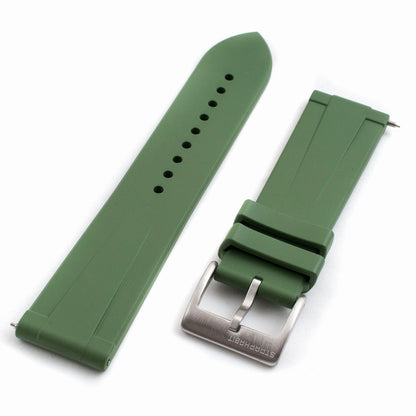 Slim Ridge FKM Rubber Quick Release Watch Straps