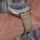 Premium Sailcloth quick release watch strap band replacement 19mm, 20mm, 21mm, 22mm khaki tan beige brown sand oris chronoris movember