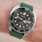 FKM Rubber Quick Release Replacement Watch Straps Bands 19mm 20,mm 21mm 22mm 24mm green seiko srpe03 grenade king turtle