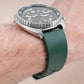 FKM Rubber Quick Release Replacement Watch Straps Bands 19mm 20,mm 21mm 22mm 24mm green