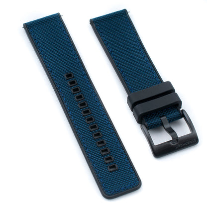 Sailcloth and FKM Rubber Quick Release Hybrid Watch Straps