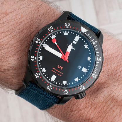 Sailcloth and FKM Rubber Quick Release Hybrid Watch Straps