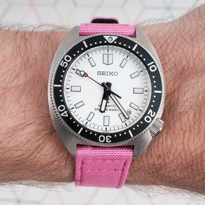 Brodinkee x StrapHabit 2022 Real Men Wear Pink Premium Sailcloth Quick Release Watch Straps