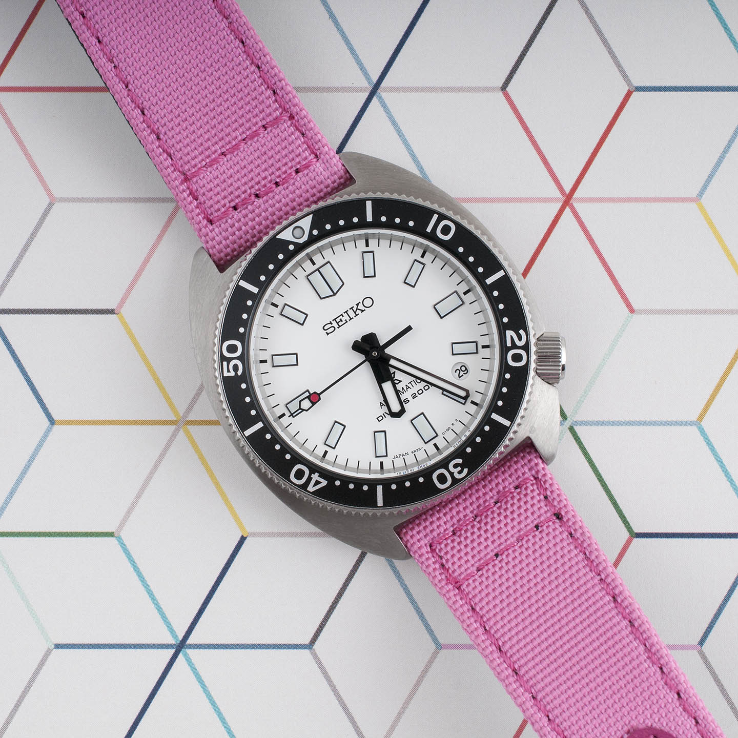 Brodinkee x StrapHabit 2022 Real Men Wear Pink Premium Sailcloth Quick Release Watch Straps