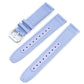 Premium Sailcloth Colorway Quick Release Watch Strap band replacement 19mm, 20mm, 21mm, 22mm for large wrists and small wrists, for men and women, unisex purple lilac light 