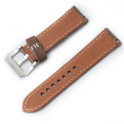 Distressed Canvas and Leather Quick Release Watch Straps