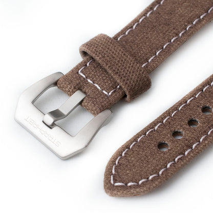 Distressed Canvas and Leather Quick Release Watch Straps