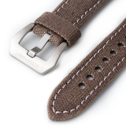 Distressed Canvas and Leather Quick Release Watch Straps