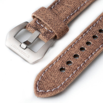 Distressed Canvas and Leather Quick Release Watch Straps