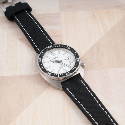 Distressed Canvas and Leather Quick Release Watch Straps