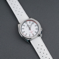 Tropical retro vintage replacement watch strap band FKM rubber tropic 19mm 20mm 21mm 22mm white grand seiko sbgx341 9f antimagnetic variant_white