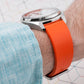 FKM Rubber Quick Release Replacement Watch Straps Bands 19mm 20,mm 21mm 22mm 24mm orange