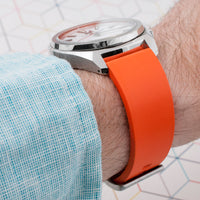 FKM Rubber Quick Release Replacement Watch Straps Bands 19mm 20,mm 21mm 22mm 24mm orange variant_orange