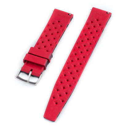 Tropical retro vintage replacement watch strap band FKM rubber tropic 19mm 20mm 21mm 22mm red camo camouflage