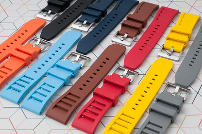 Vented FKM Rubber Quick Release Watch Straps