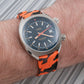 Tropical retro vintage replacement watch strap band FKM rubber tropic 19mm 20mm 21mm 22mm orange camo camouflage oris chronoris movember