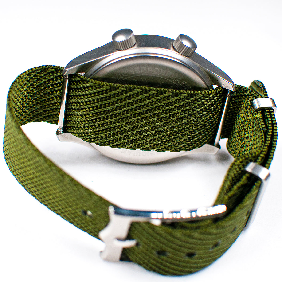 Tudor Black Bay 58 Pelagos NATO single pass weave chevron black blue green khaki tan gray bond