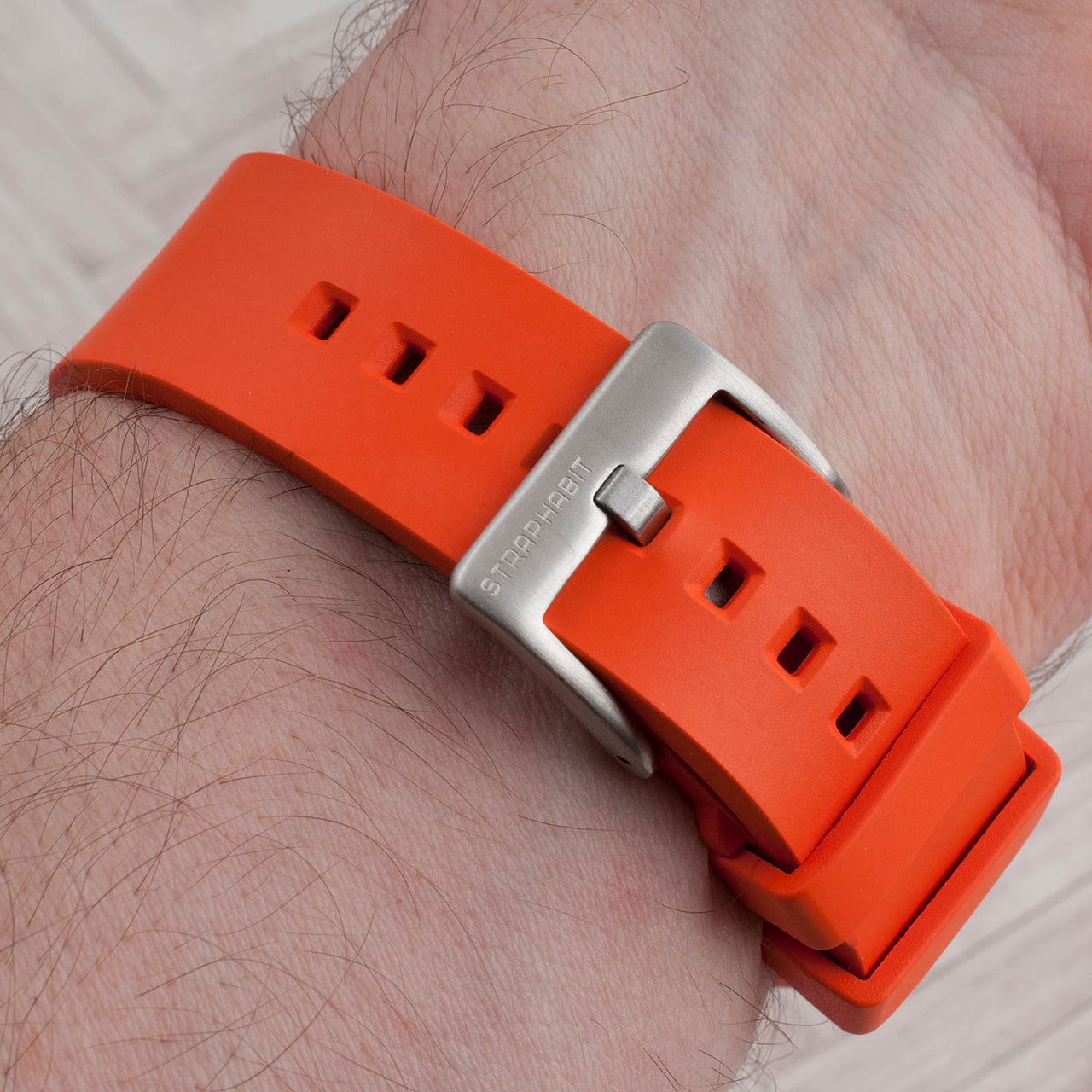 FKM Rubber Quick Release Replacement Watch Straps Bands 19mm 20,mm 21mm 22mm 24mm orange variant_orange