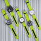 Premium Sailcloth Colorway Quick Release Watch Strap band replacement 19mm, 20mm, 21mm, 22mm for large wrists and small wrists, for men and women, unisex acid bright yellow brain green antifreeze omega planet ocean chronograph sinn U1 S seiko spb313 Zodiac Super Sea Wolf 53 Skin grand seiko SBGX341 