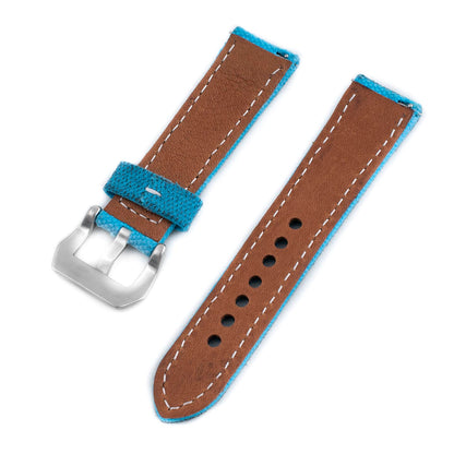 Distressed Canvas and Leather Quick Release Watch Straps