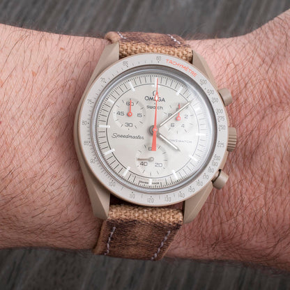 Distressed Canvas and Leather Quick Release Watch Straps