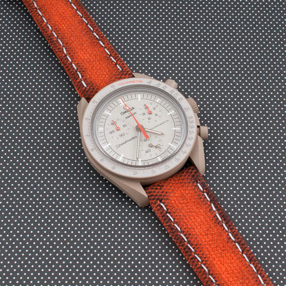 Distressed Canvas and Leather Quick Release Watch Straps