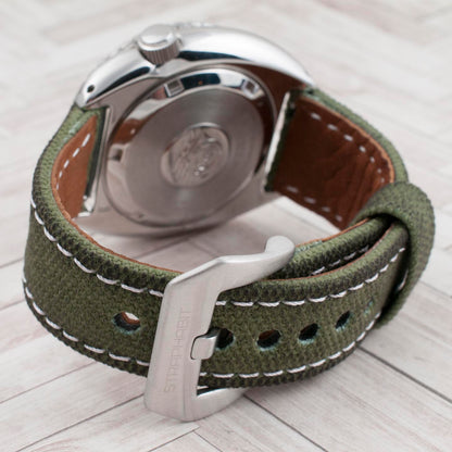 Distressed Canvas and Leather Quick Release Watch Straps