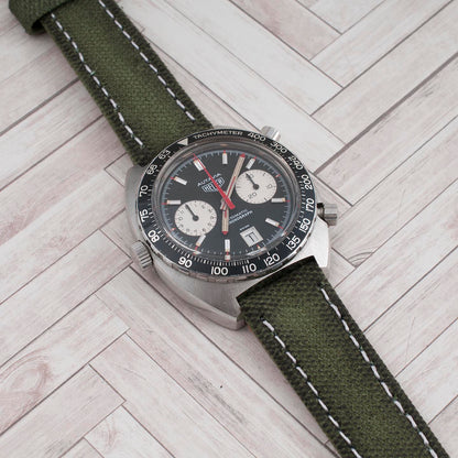 Distressed Canvas and Leather Quick Release Watch Straps