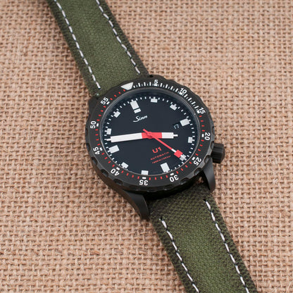 Distressed Canvas and Leather Quick Release Watch Straps