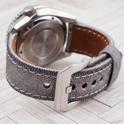 Distressed Canvas and Leather Quick Release Watch Straps