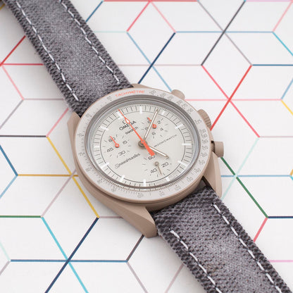 Distressed Canvas and Leather Quick Release Watch Straps