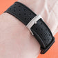Tropical retro vintage replacement watch strap band FKM rubber tropic 19mm 20mm 21mm 22mm black