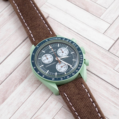 Distressed Canvas and Leather Quick Release Watch Straps