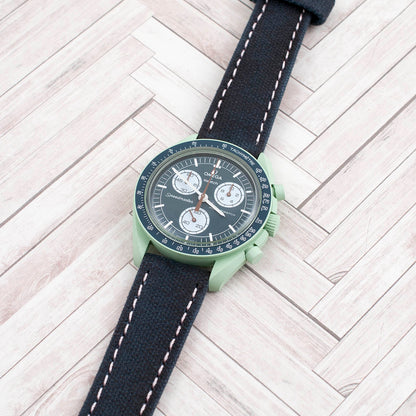 Distressed Canvas and Leather Quick Release Watch Straps