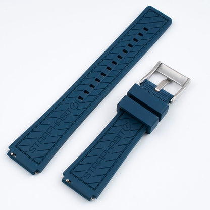 TQ18 Q Timex Replacement Watch Straps - Sailcloth and FKM Rubber Hybrid Quick Release Watch Bands