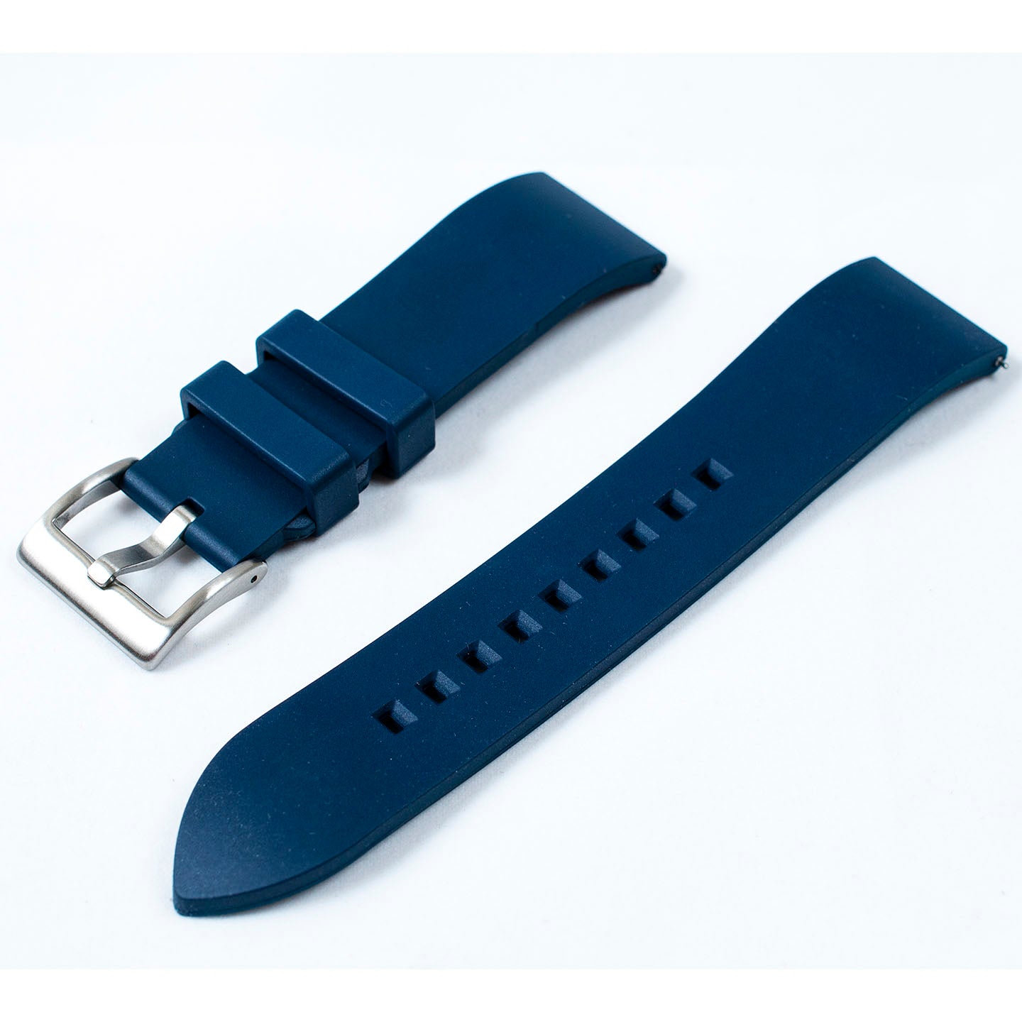 FKM Rubber Quick Release Replacement Watch Straps Bands 19mm 20,mm 21mm 22mm 24mm blue
