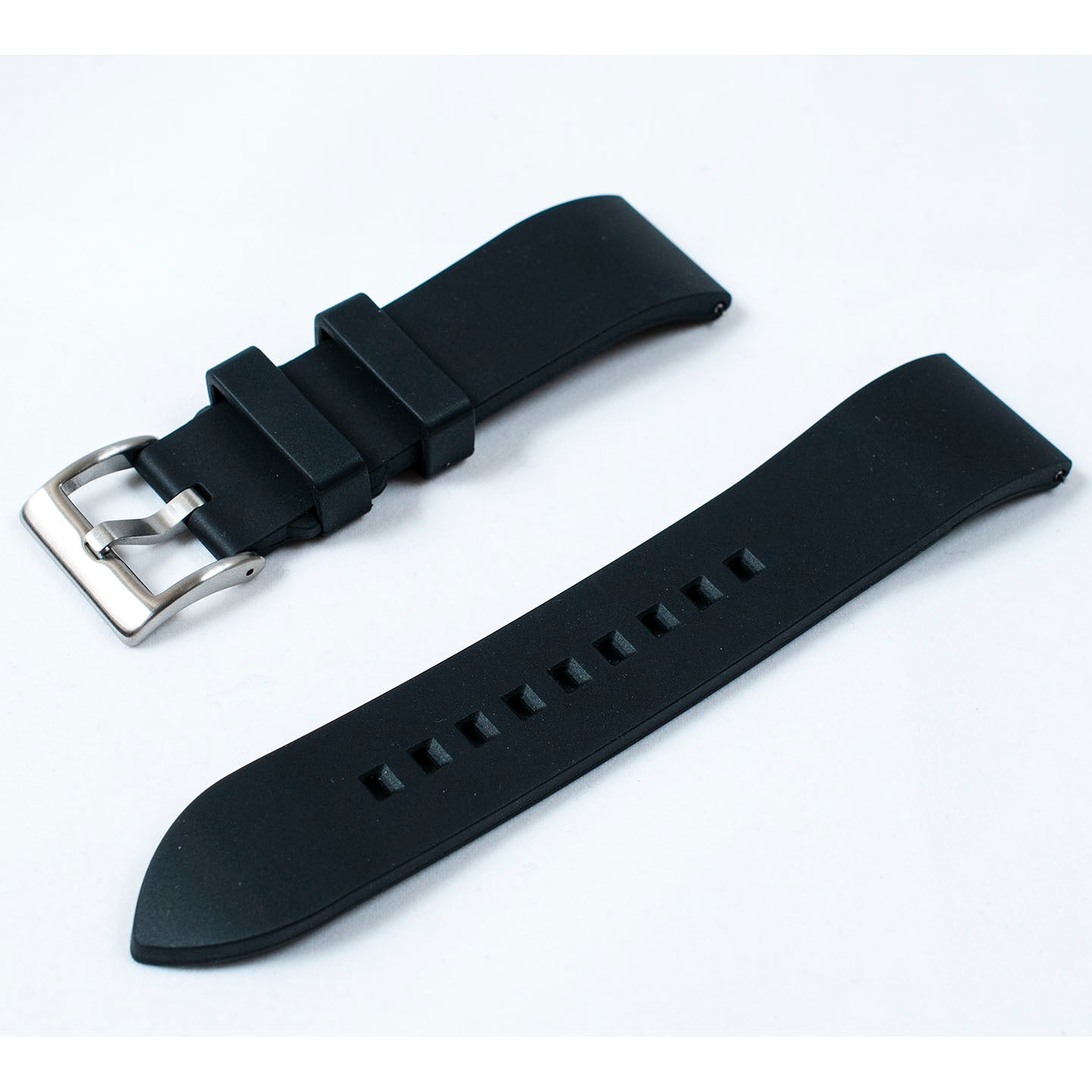 FKM Rubber Quick Release Replacement Watch Straps Bands 19mm 20,mm 21mm 22mm 24mm black