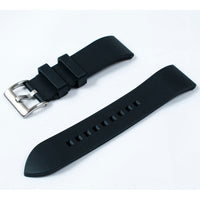 FKM Rubber Quick Release Replacement Watch Straps Bands 19mm 20,mm 21mm 22mm 24mm black variant_black