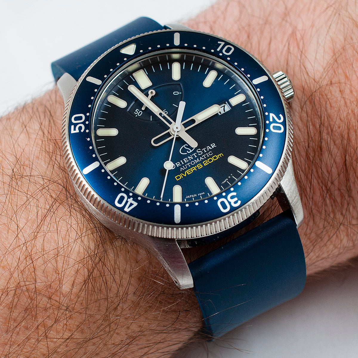FKM Rubber Quick Release Replacement Watch Straps Bands 19mm 20,mm 21mm 22mm 24mm blue orientstar 200m diver