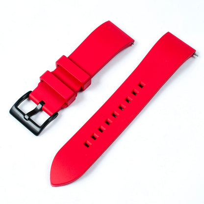 Smooth FKM Rubber Quick Release Watch Straps