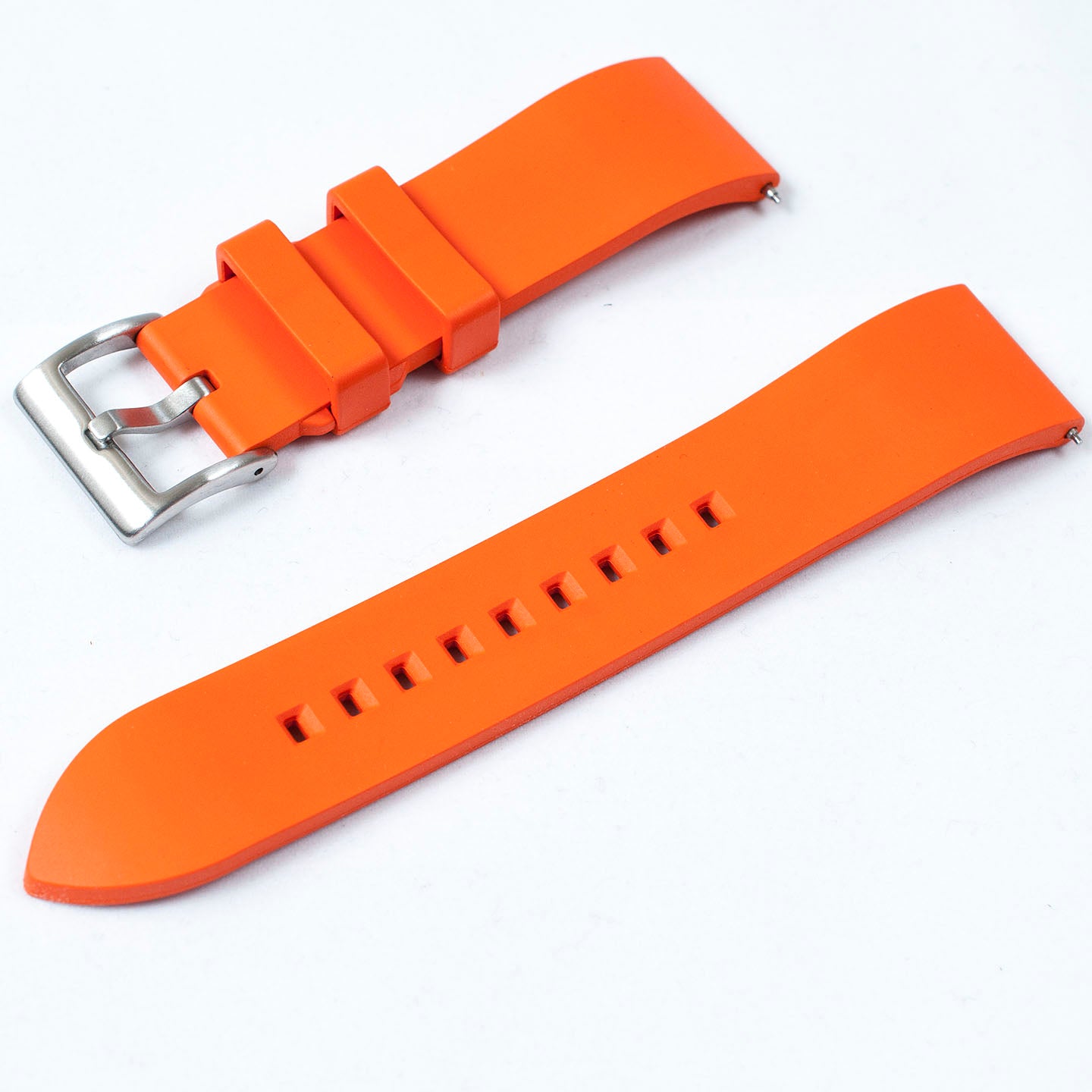 FKM Rubber Quick Release Replacement Watch Straps Bands 19mm 20,mm 21mm 22mm 24mm orange