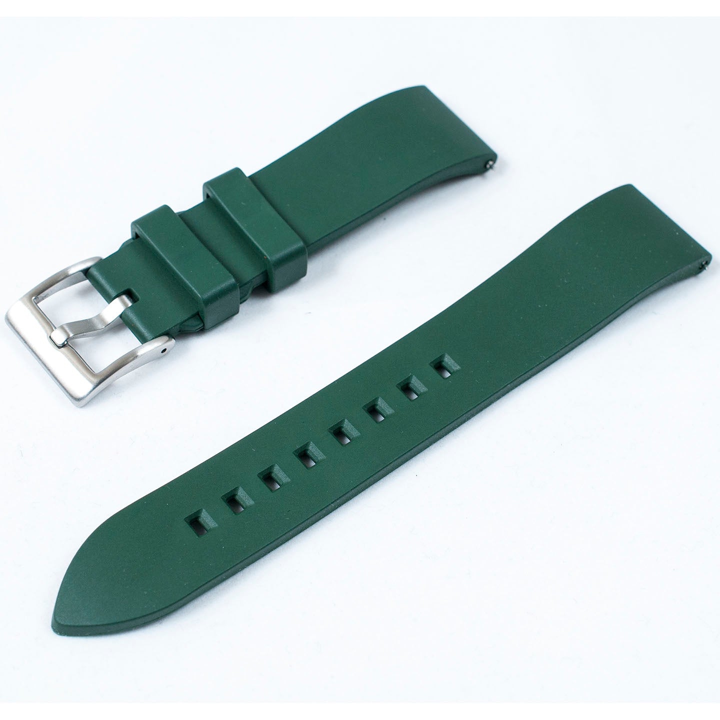 FKM Rubber Quick Release Replacement Watch Straps Bands 19mm 20,mm 21mm 22mm 24mm green